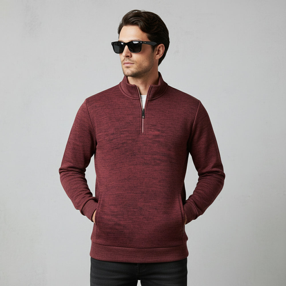 Warme Herren Sweatjacke mit Reißverschluss | Winter