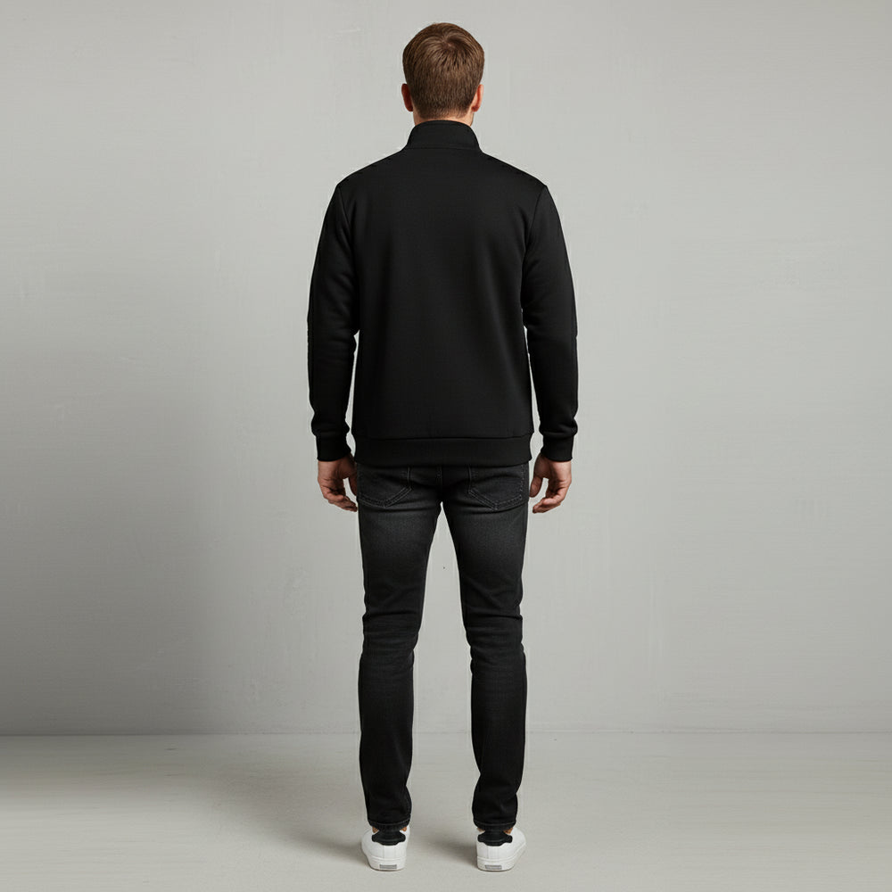 Warme Herren Sweatjacke mit Reißverschluss | Winter