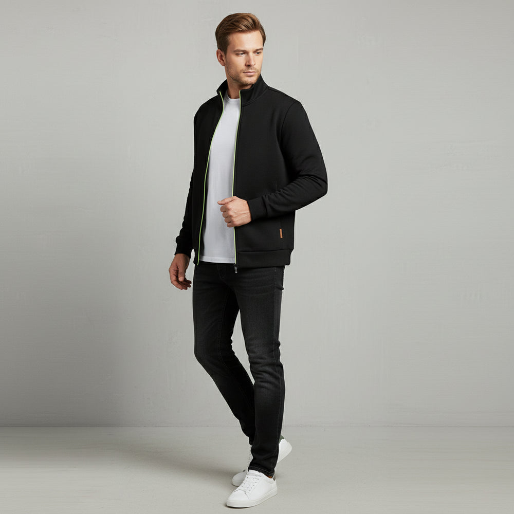 Warme Herren Sweatjacke mit Reißverschluss | Winter