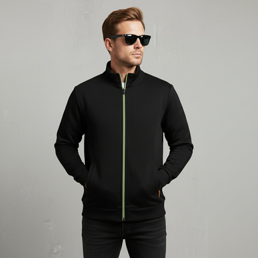 Warme Herren Sweatjacke mit Reißverschluss | Winter