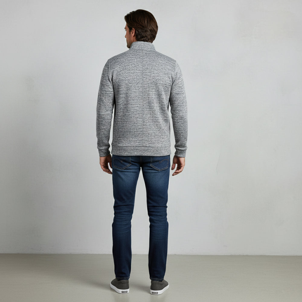 Warme Herren Sweatjacke mit Reißverschluss | Winter