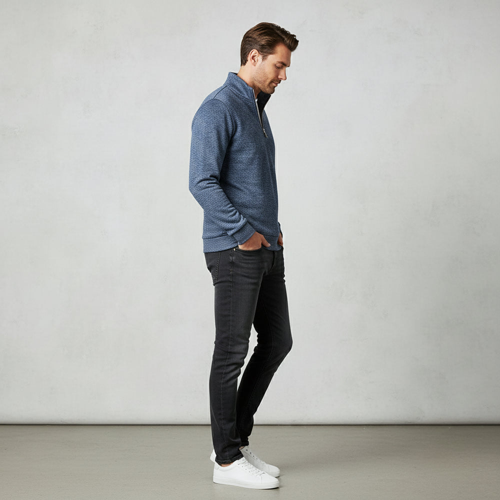 Warme Herren Sweatjacke mit Reißverschluss | Winter