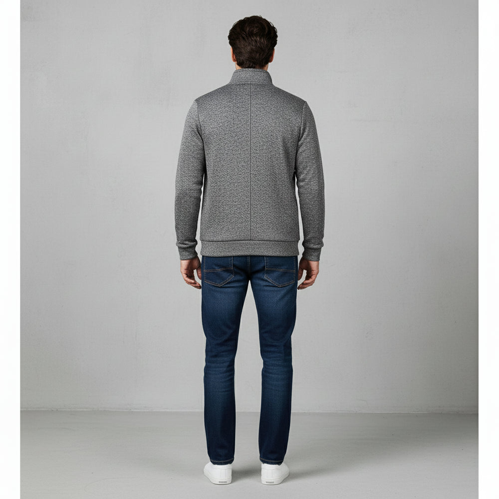 Warme Herren Sweatjacke mit Reißverschluss | Winter