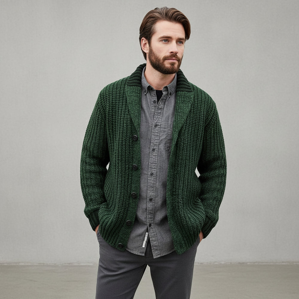 Herren Strick Cardigan Slim Fit | Herbst Winter