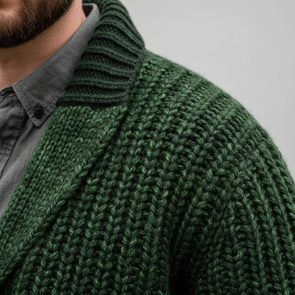 Herren Strick Cardigan Slim Fit | Herbst Winter