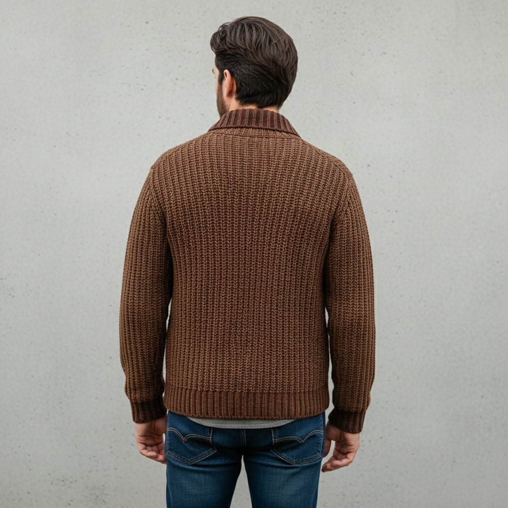 Herren Strick Cardigan Slim Fit | Herbst Winter