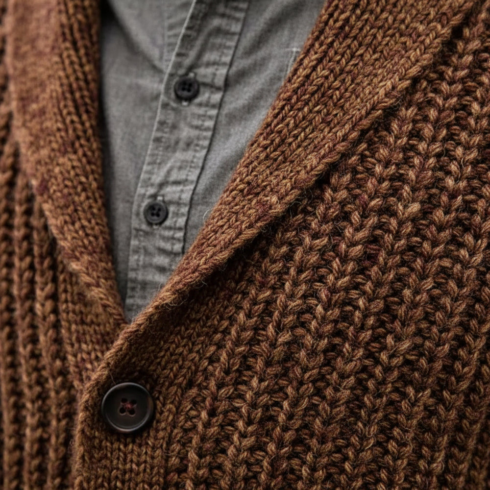 Herren Strick Cardigan Slim Fit | Herbst Winter