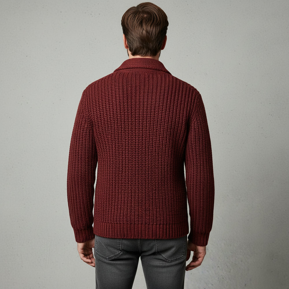 Herren Strick Cardigan Slim Fit | Herbst Winter