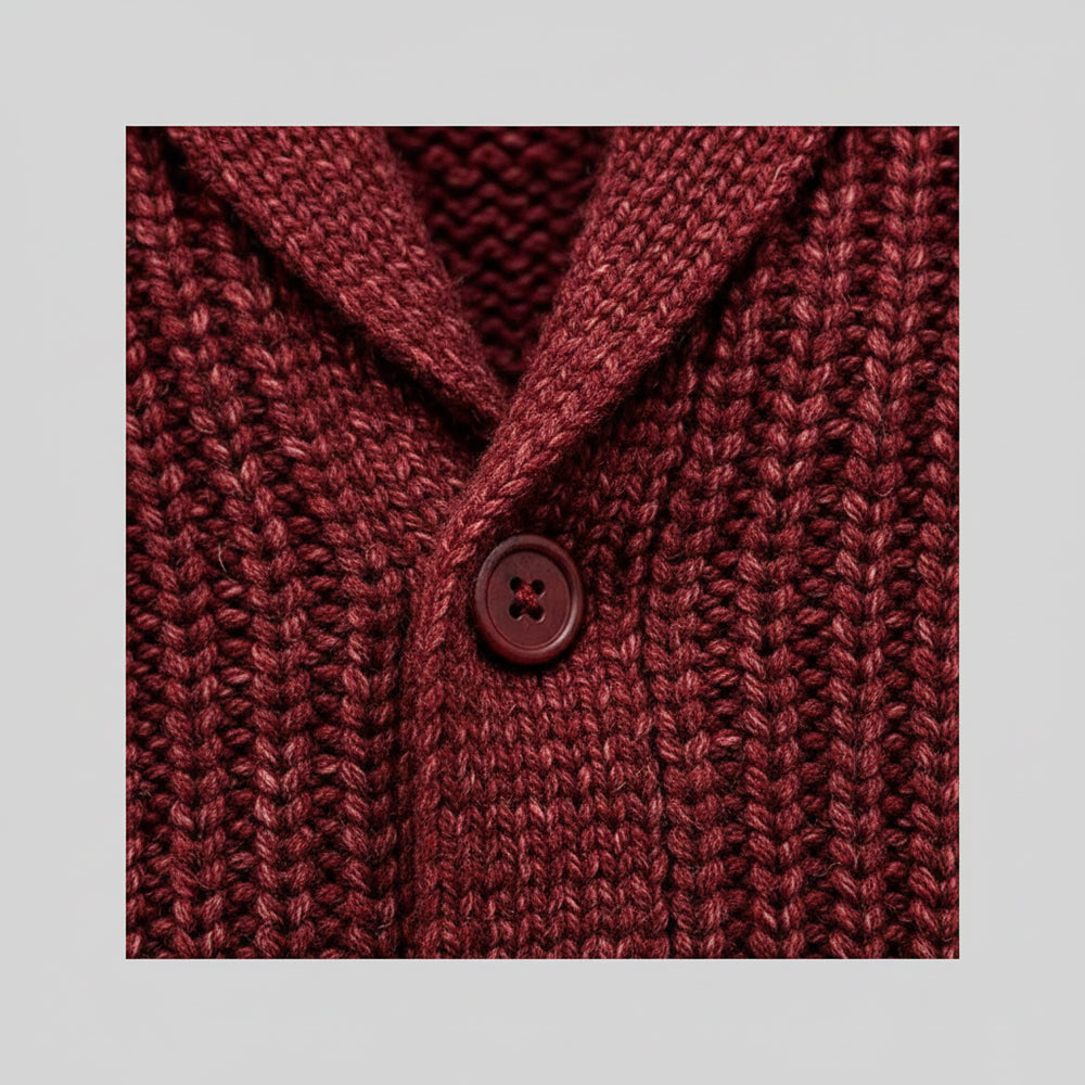 Herren Strick Cardigan Slim Fit | Herbst Winter