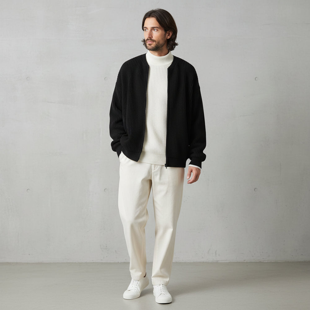 Lässiger Herren Rundhals Strickpullover | Winter