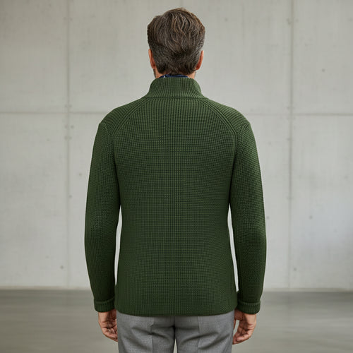 Lässiger Herren Cardigan mit Stehkragen | Winter