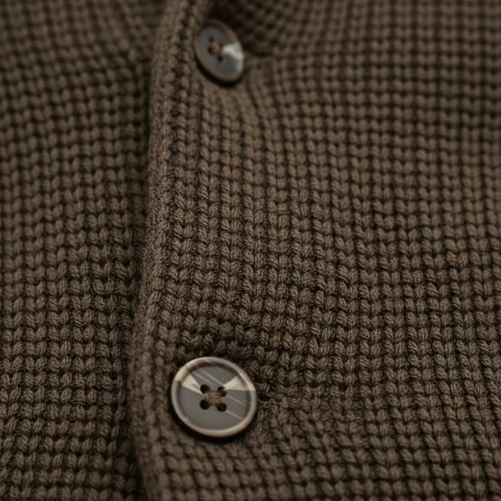 Lässiger Herren Cardigan mit Stehkragen | Winter