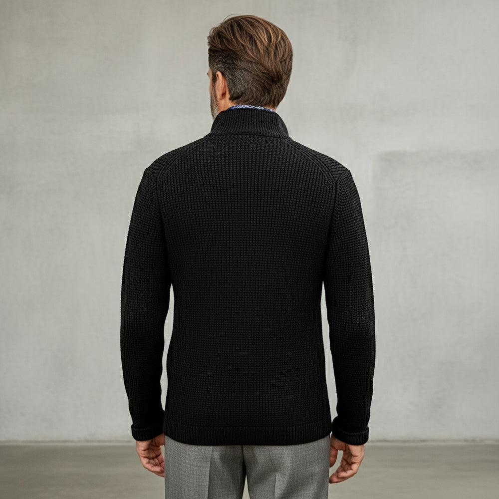 Lässiger Herren Cardigan mit Stehkragen | Winter