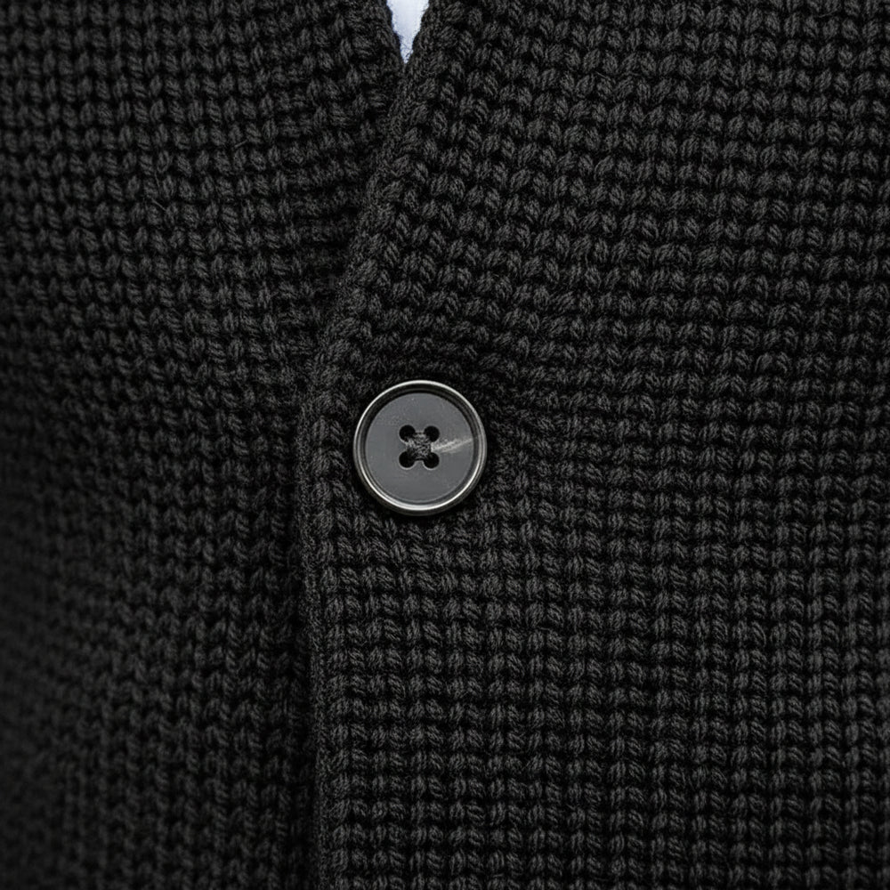 Lässiger Herren Cardigan mit Stehkragen | Winter