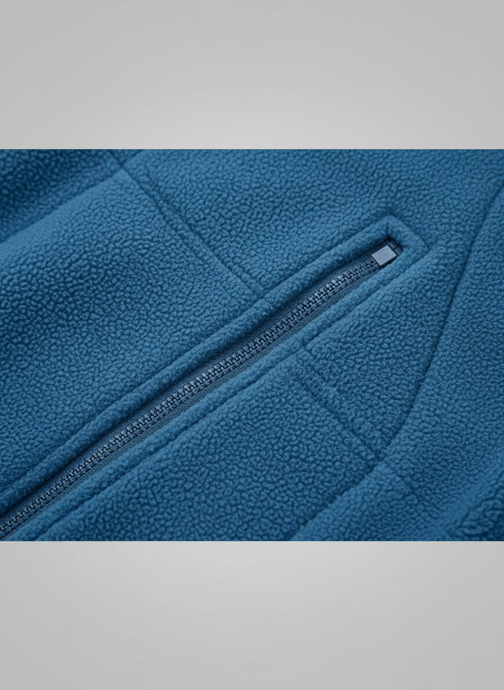 Warme Herren Fleecejacke mit Kapuze | Winter