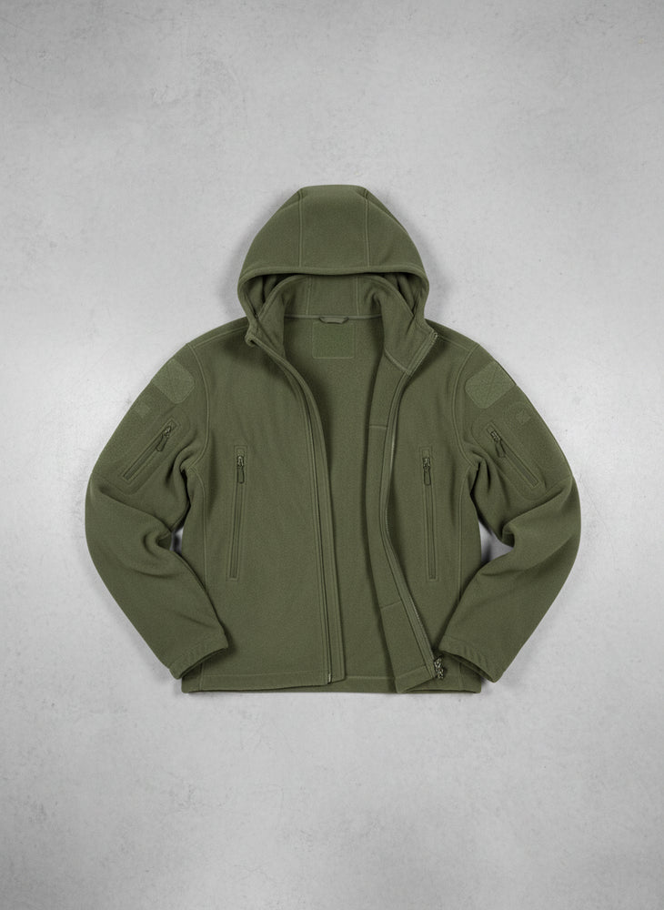 Warme Herren Fleecejacke mit Kapuze | Winter