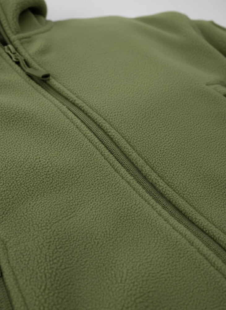 Warme Herren Fleecejacke mit Kapuze | Winter