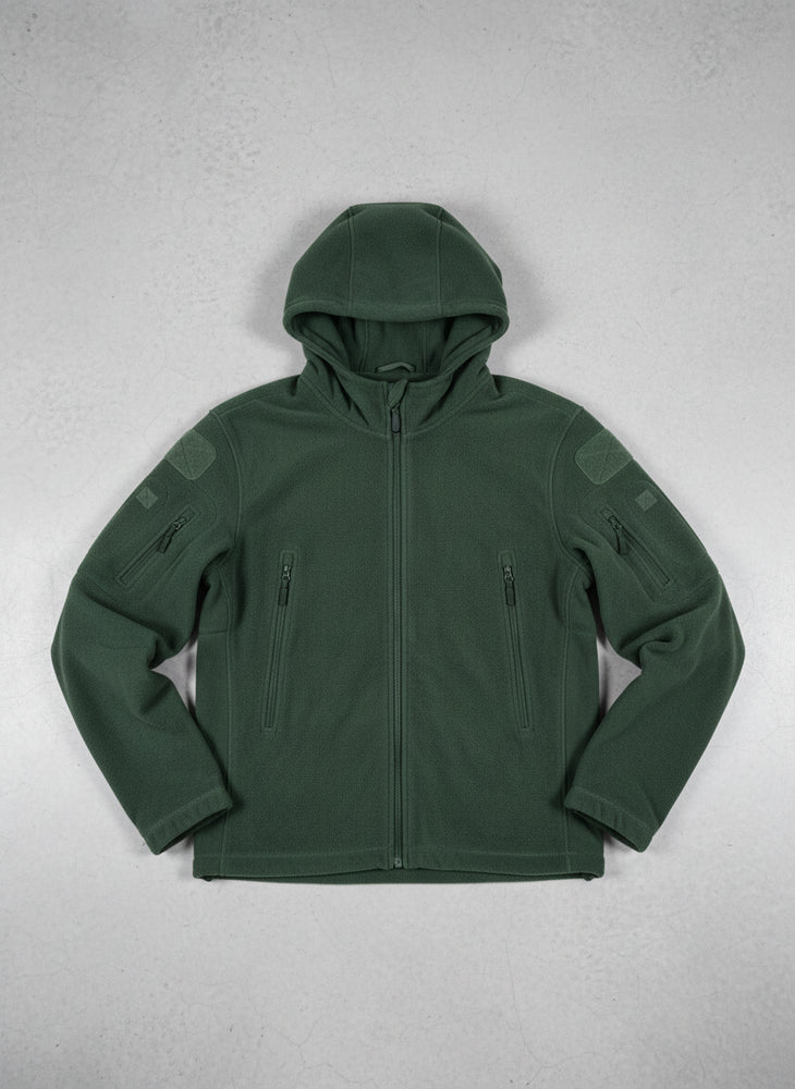 Warme Herren Fleecejacke mit Kapuze | Winter