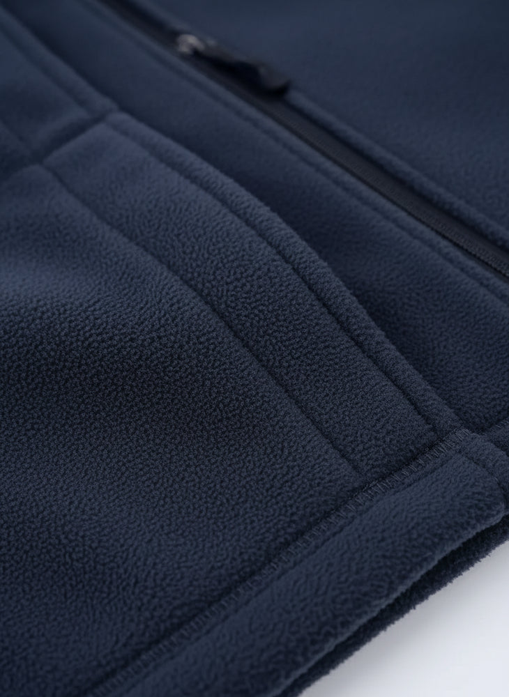 Warme Herren Fleecejacke mit Kapuze | Winter