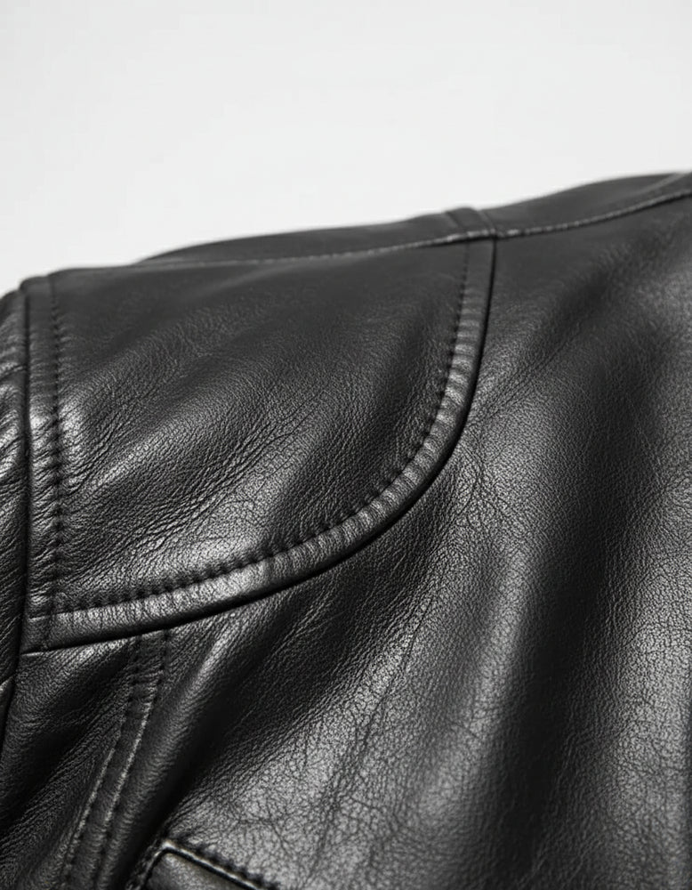 Herren Kunstlederjacke Slim Fit | Herbst