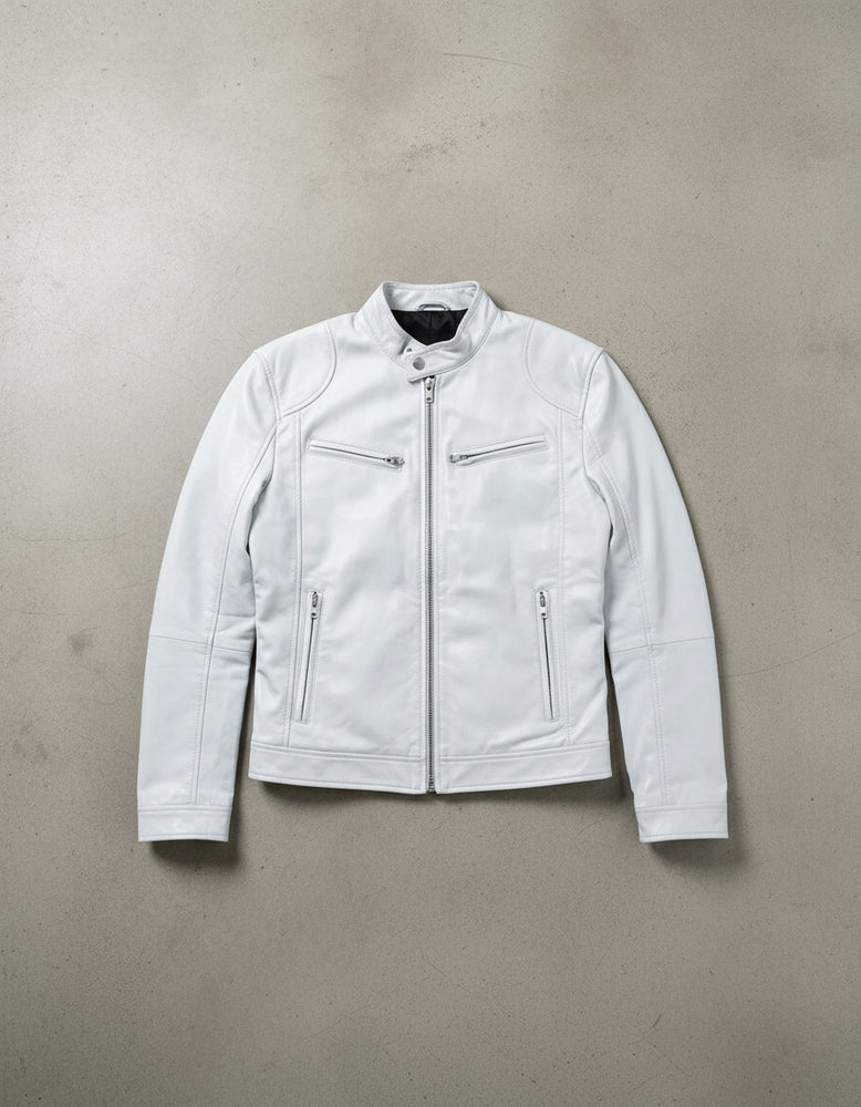 Herren Kunstlederjacke Slim Fit | Herbst