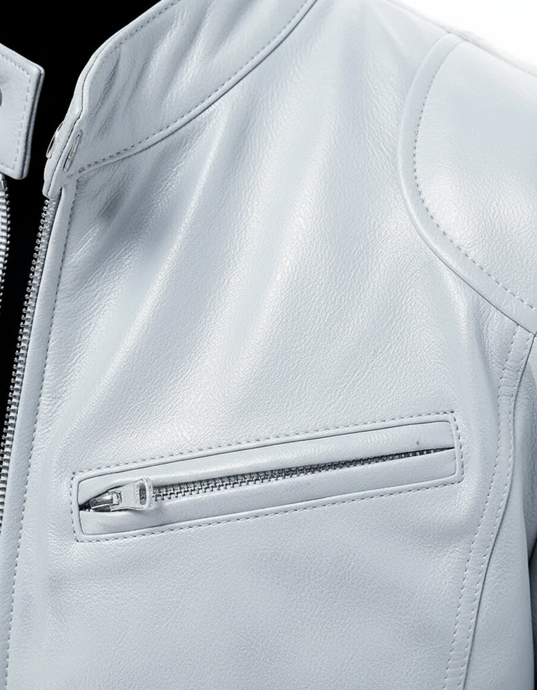 Herren Kunstlederjacke Slim Fit | Herbst