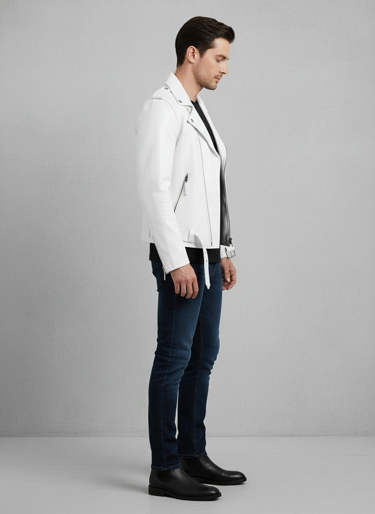 Herren Bikerjacke Slim Fit | Herbst