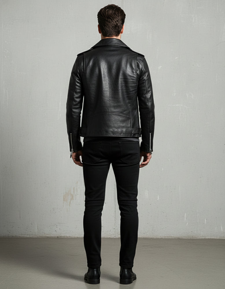 Herren Bikerjacke Slim Fit | Herbst