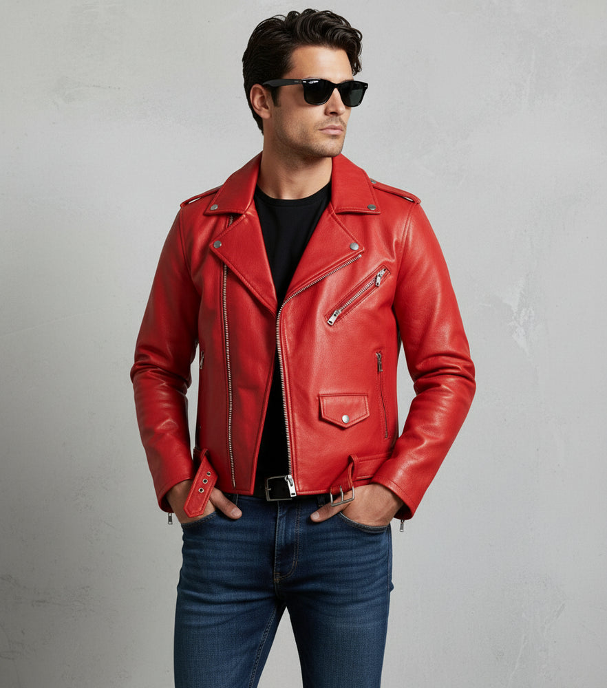 Herren Bikerjacke Slim Fit | Herbst