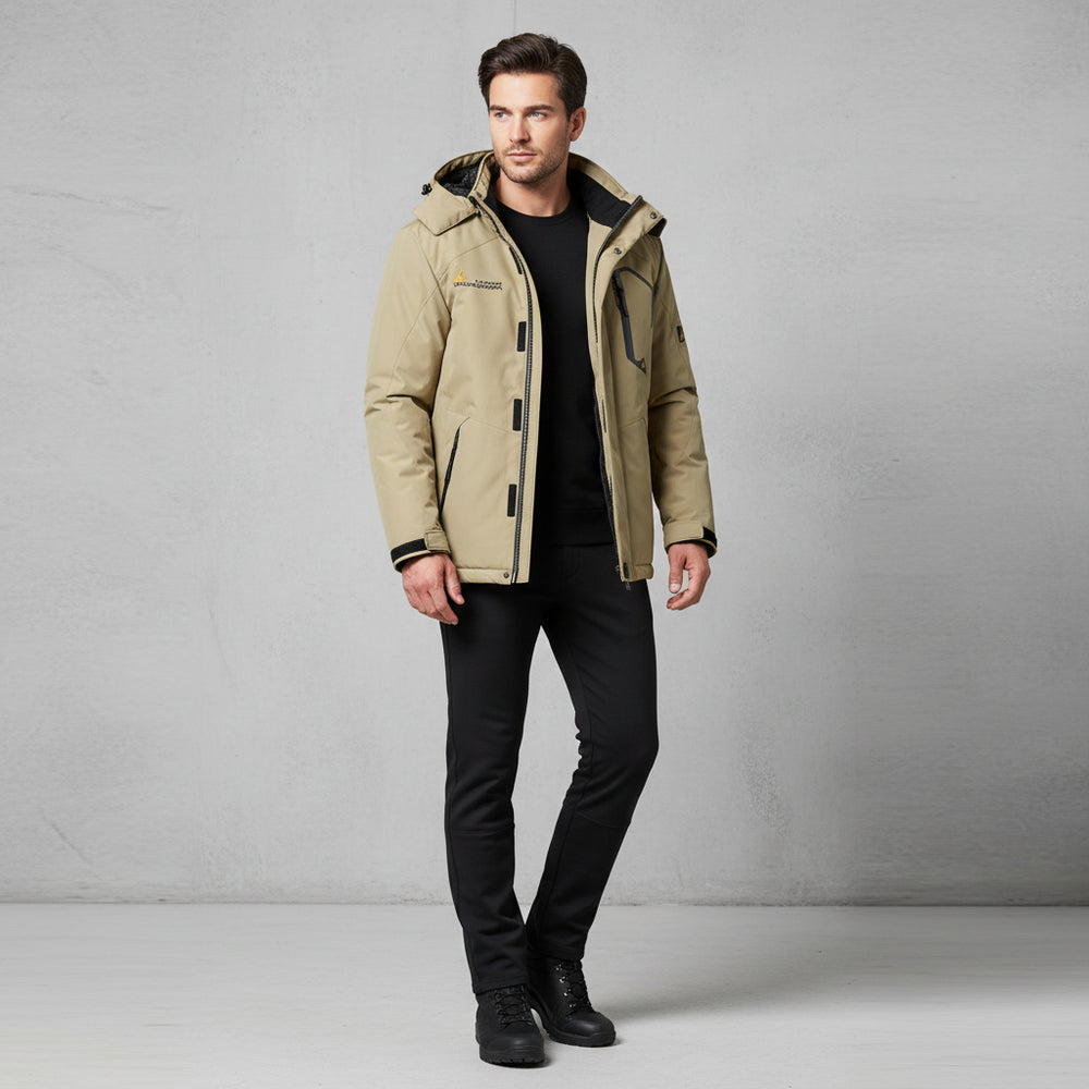 Warmer Herren Parka mit Kapuze | Winter