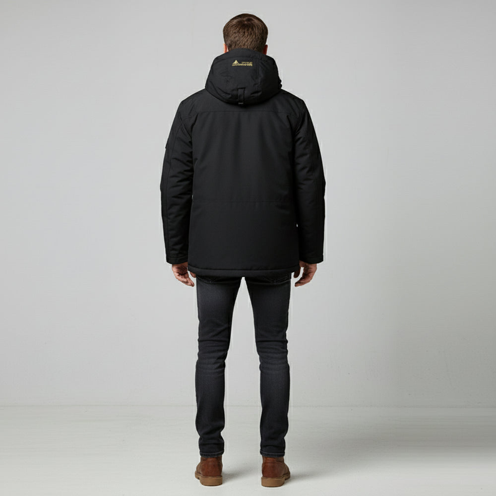 Warmer Herren Parka mit Kapuze | Winter