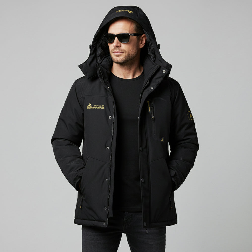 Warmer Herren Parka mit Kapuze | Winter