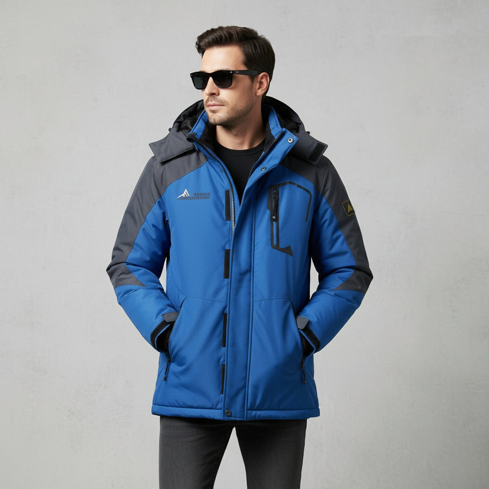 Warmer Herren Parka mit Kapuze | Winter