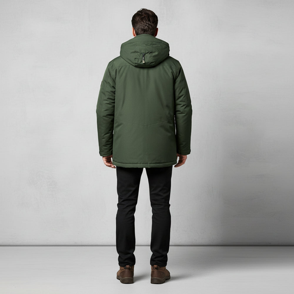 Warmer Herren Parka mit Kapuze | Winter