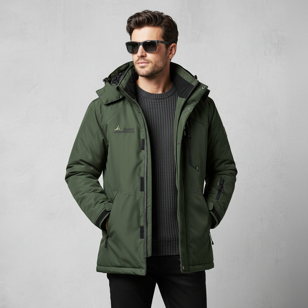 Warmer Herren Parka mit Kapuze | Winter