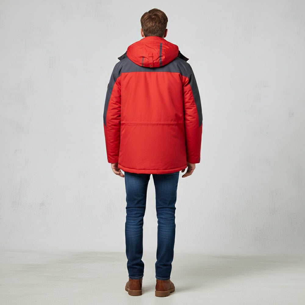 Warmer Herren Parka mit Kapuze | Winter