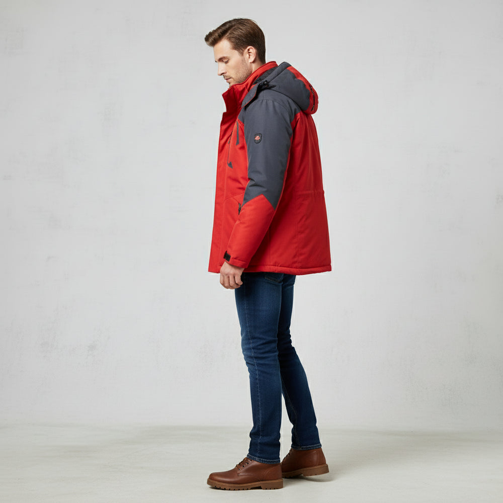 Warmer Herren Parka mit Kapuze | Winter