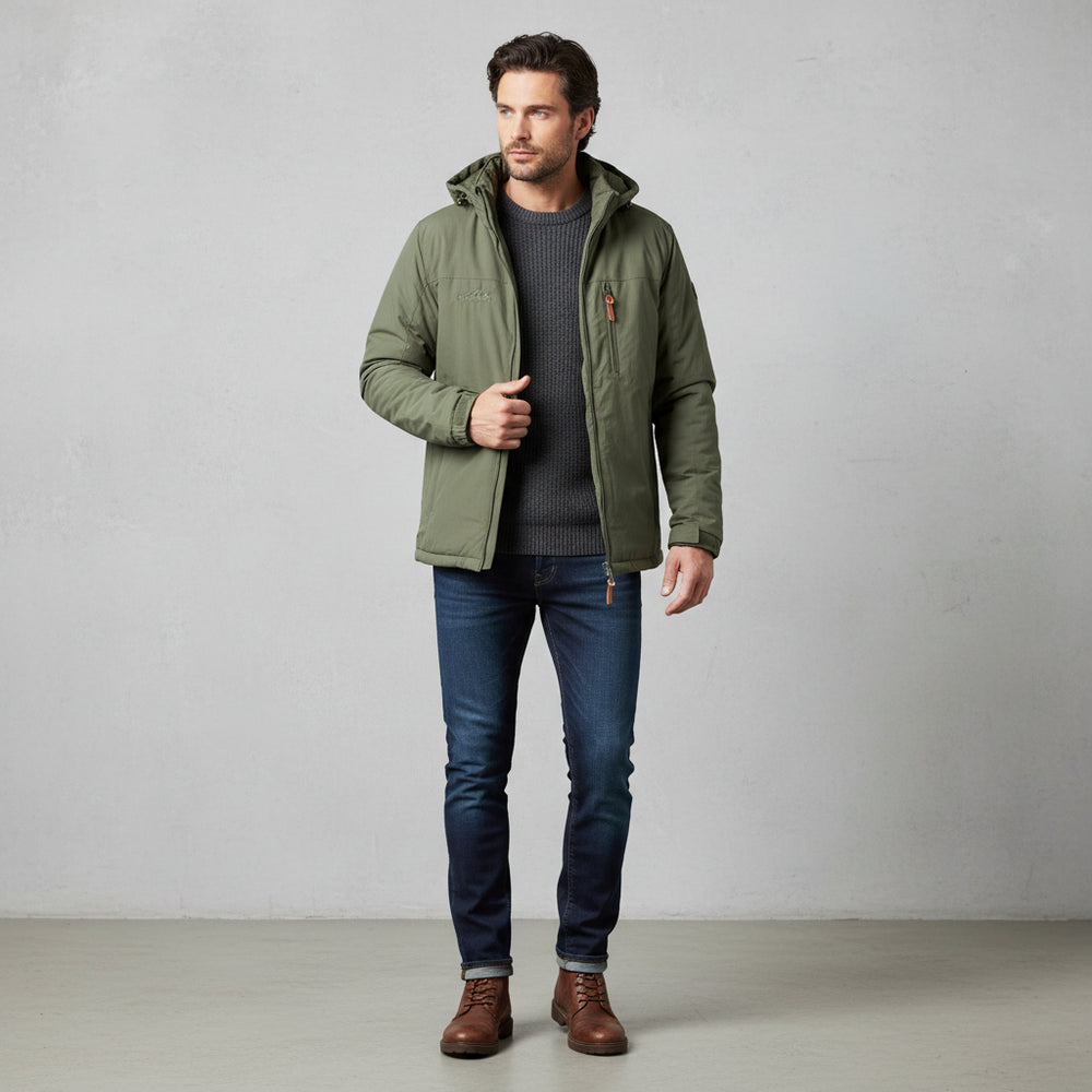 Lässige Herren Steppjacke | Warm | Winter