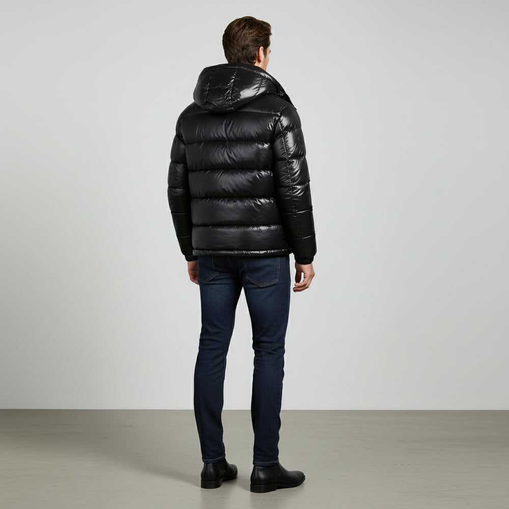 Kurze warme Herren Daunenjacke | Winter