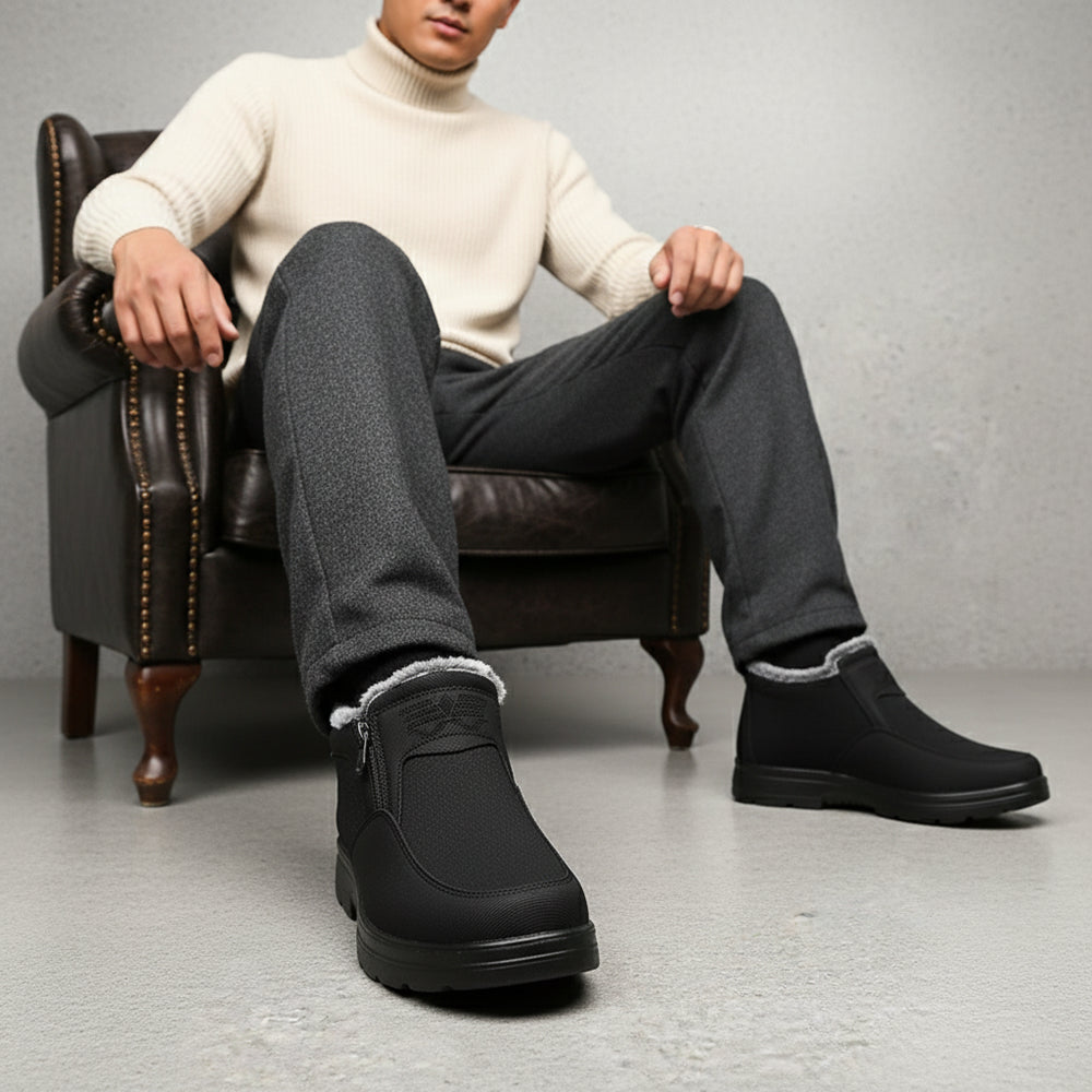 Herren High-Top Winterstiefel | Warm, Wasserdicht, Rutschfest