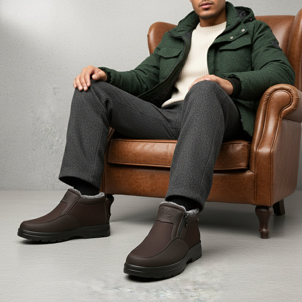 Herren High-Top Winterstiefel | Warm, Wasserdicht, Rutschfest
