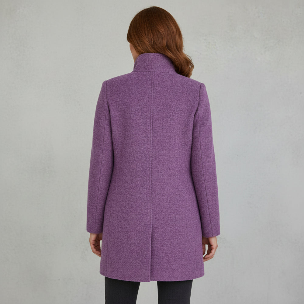 Lässiger Damen Mantel mit Stehkragen | Herbst Winter