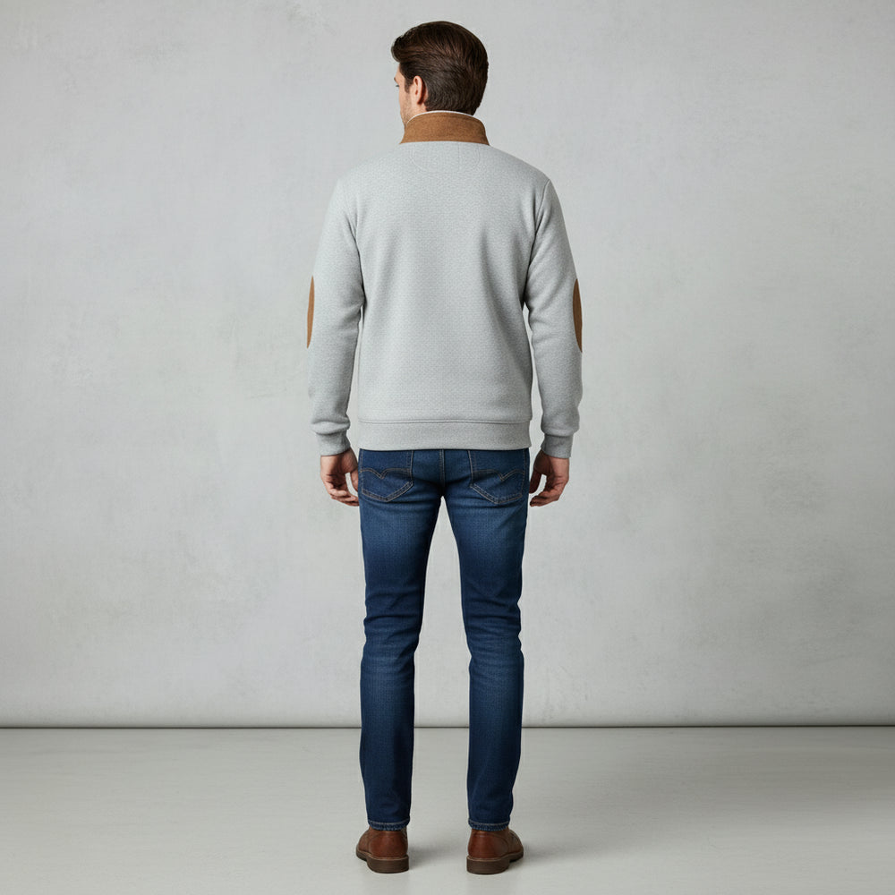 Herren Fleece Sweatshirt mit Reißverschluss | Weihnachten