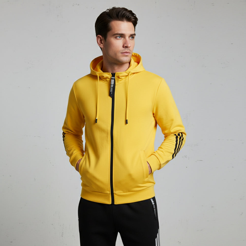 Lässiger Herren Freizeitanzug mit Reißverschluss | Herbst