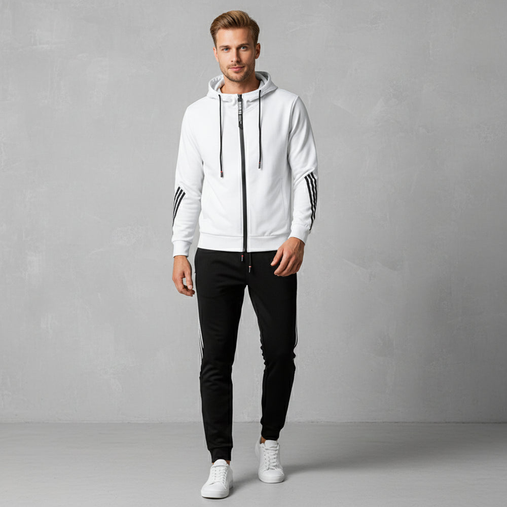 Lässiger Herren Freizeitanzug mit Reißverschluss | Herbst