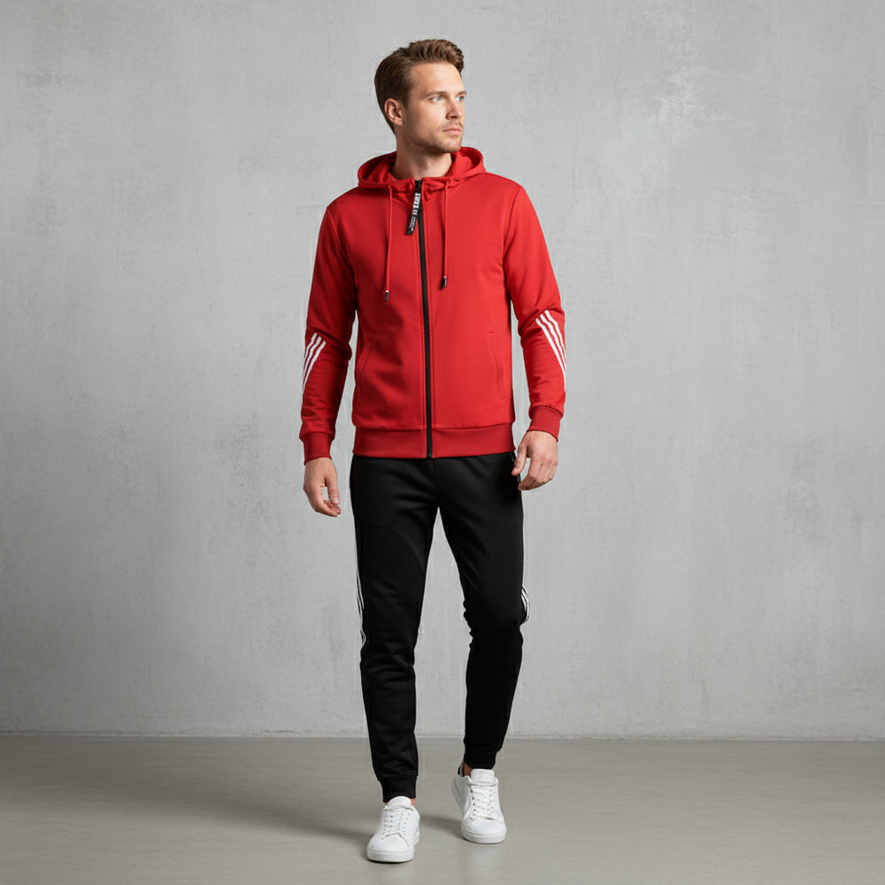 Lässiger Herren Freizeitanzug mit Reißverschluss | Herbst