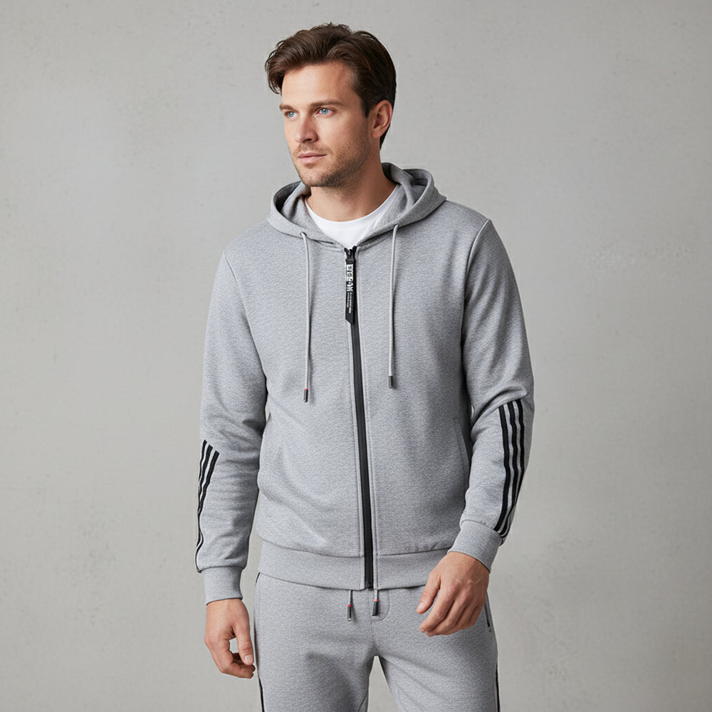 Lässiger Herren Freizeitanzug mit Reißverschluss | Herbst