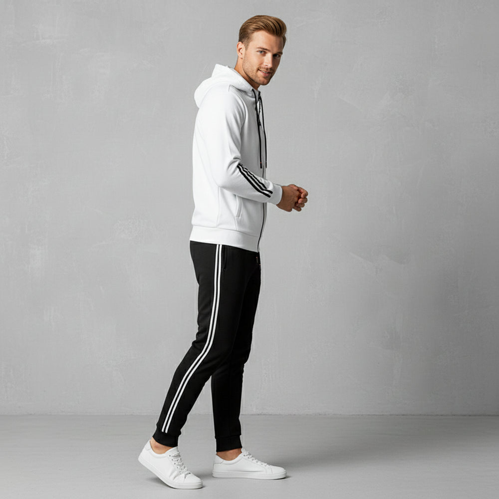Lässiger Herren Freizeitanzug mit Reißverschluss | Herbst