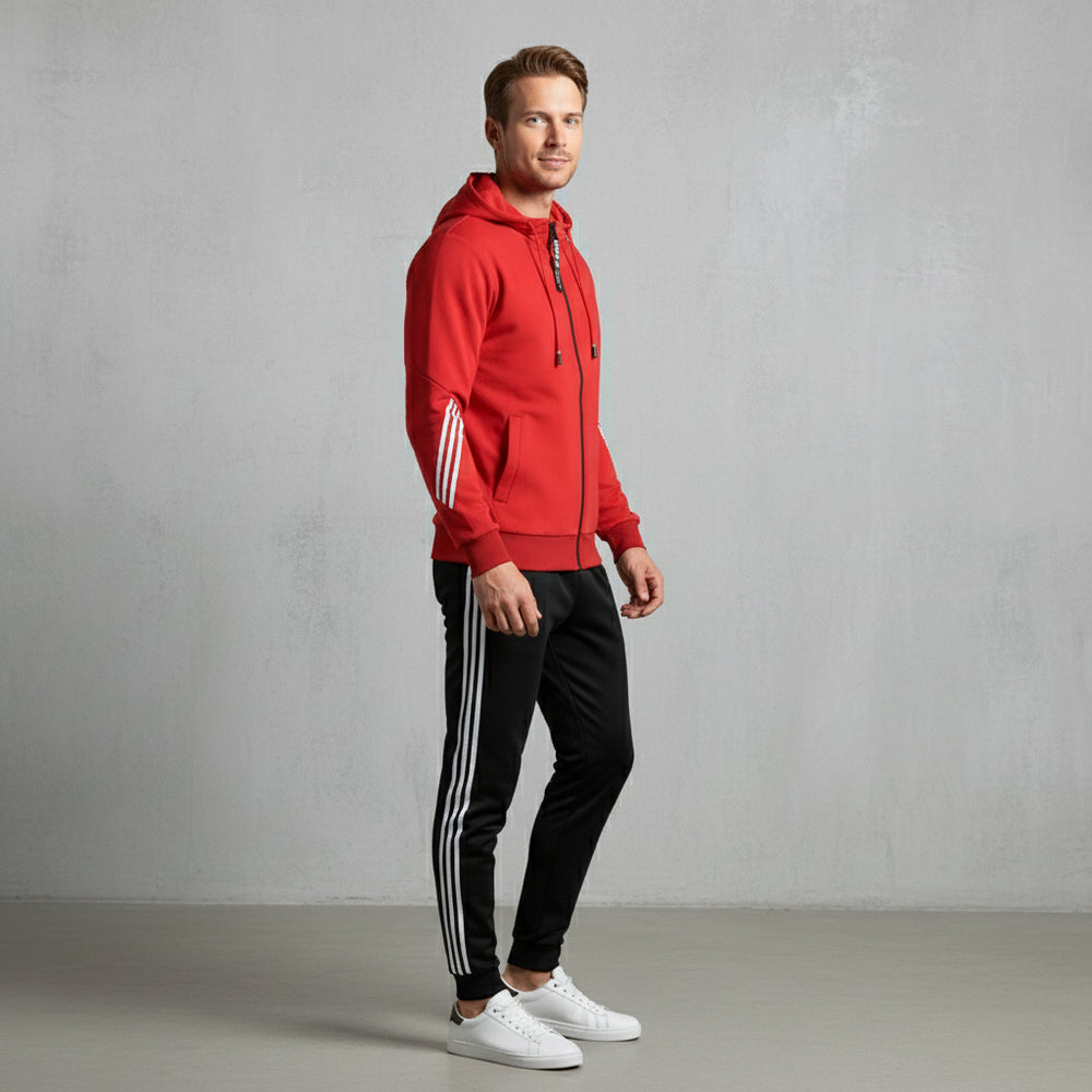 Lässiger Herren Freizeitanzug mit Reißverschluss | Herbst