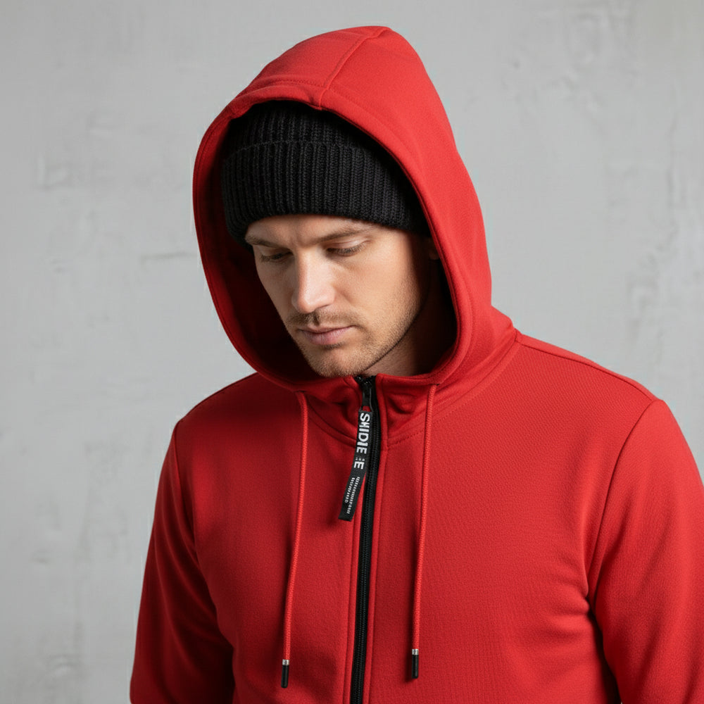 Lässiger Herren Freizeitanzug mit Reißverschluss | Herbst